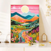 Coloring Drawing DIY Digital Oil Painting Flower Landscape Manual